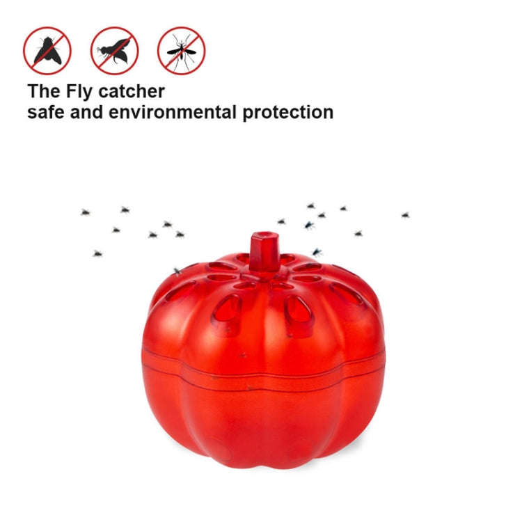 SK116 2pcs Small Pumpkin Fruit Fly Traps Fruit Flying Worm Catcher(Red)
