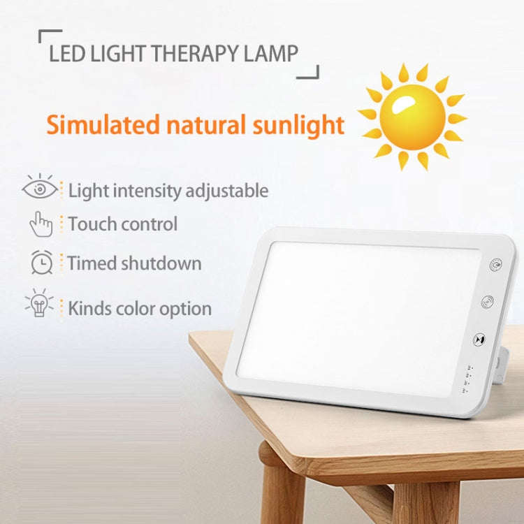 JSK-30 LED Timing Intelligent Dimming SAD Therapy Lamp, Specification: With Power Line+UK Plug