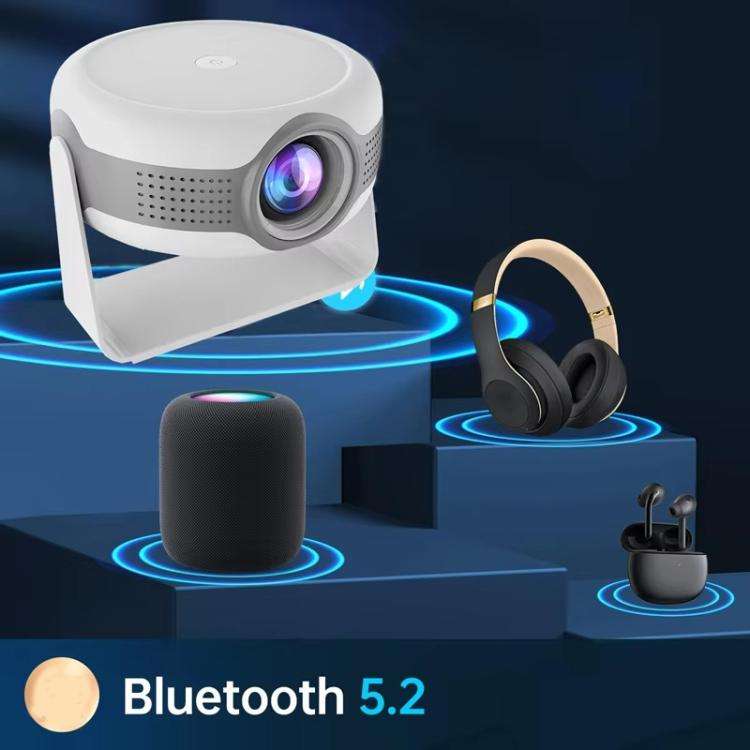 T269 Pro 1280x720P Smart Projector WiFi 6 4K Android 11 System Home Cinema EU Plug