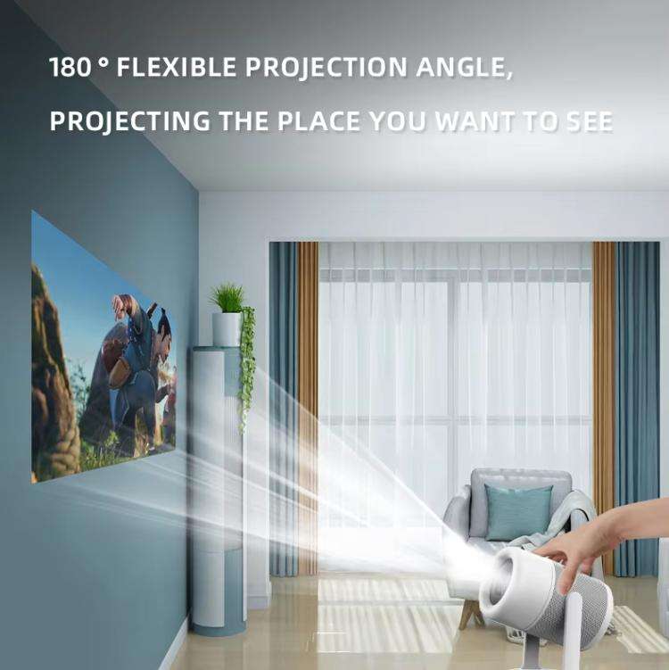 J1 1280 X 720P Projector WiFi 6 Android 11 System Supports Mirroring Screen AU Plug