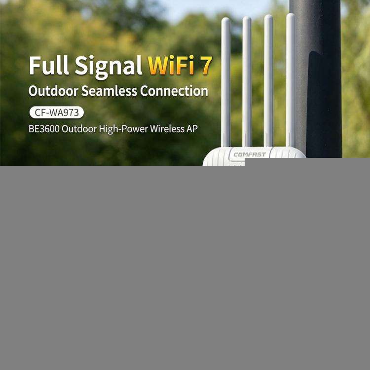 COMFAST CF-WA973 WiFi 7 Outdoor Access Point Dual-Band 3600Mbps High Power Wireless AP, 2.5G WAN ...