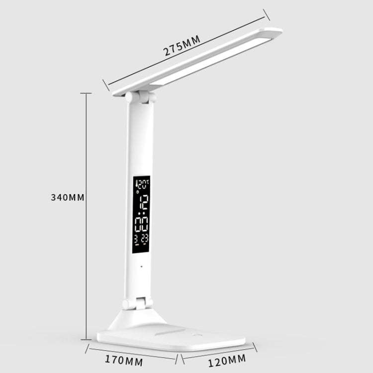 LED Intelligent Digital Display Foldable Desk Lamp, Style: Charging 2000mAh