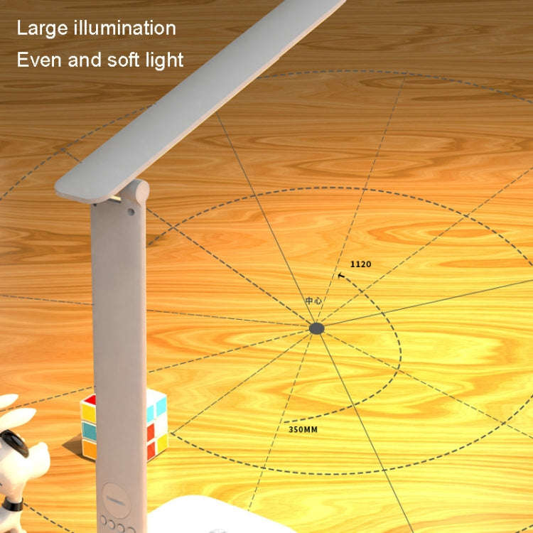 LED Intelligent Digital Display Foldable Desk Lamp, Style: Charging 2000mAh