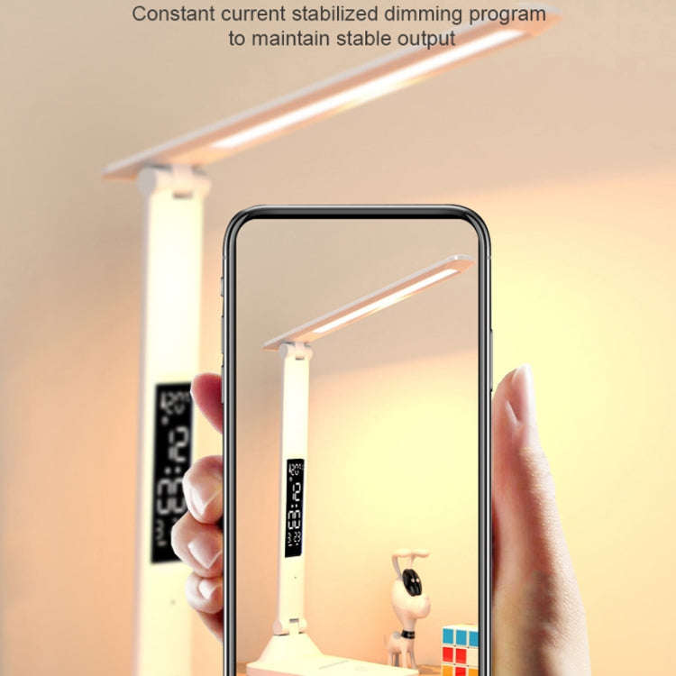 LED Intelligent Digital Display Foldable Desk Lamp, Style: Charging 2000mAh