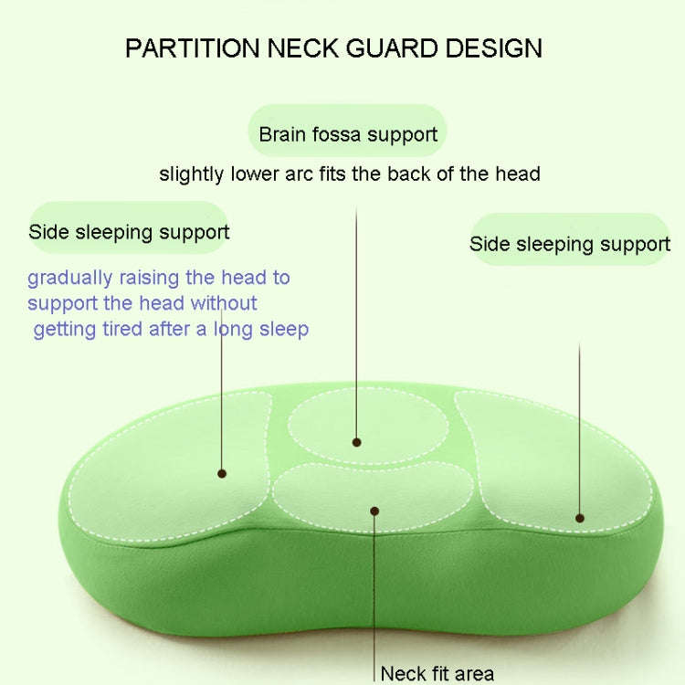 Memory Foam Pillow Bread Pillow Neck Pillow Relieve Cervical Pressure 42 x 21.5 x 10cm(Yellow)