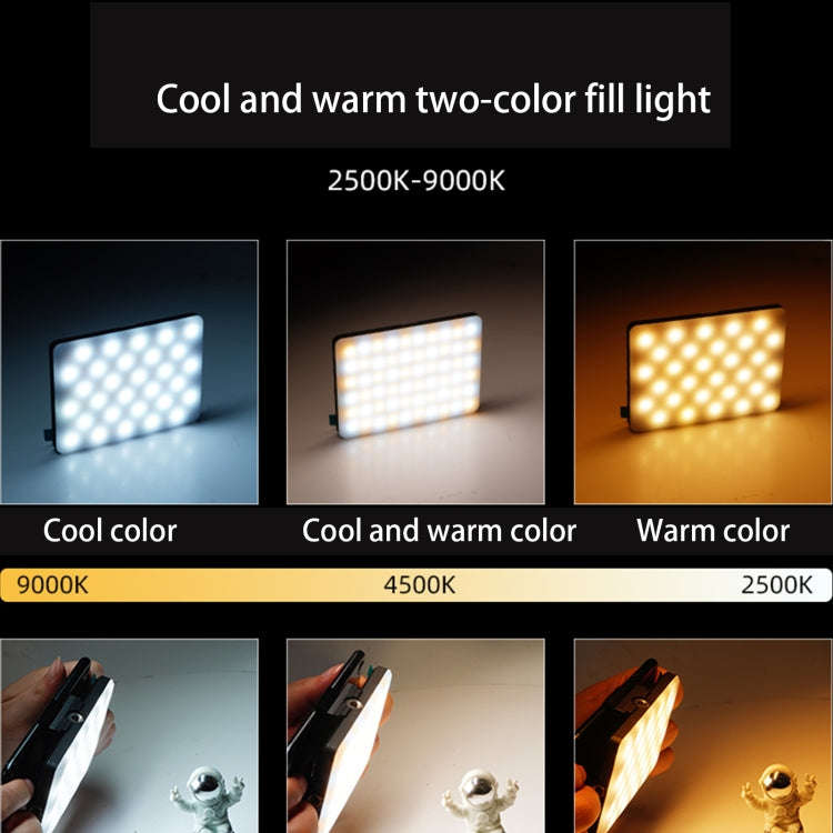 V11 Cool & Warm  With Screen  5W Mobile Phone Fill Light Live Broadcast Pocket Light