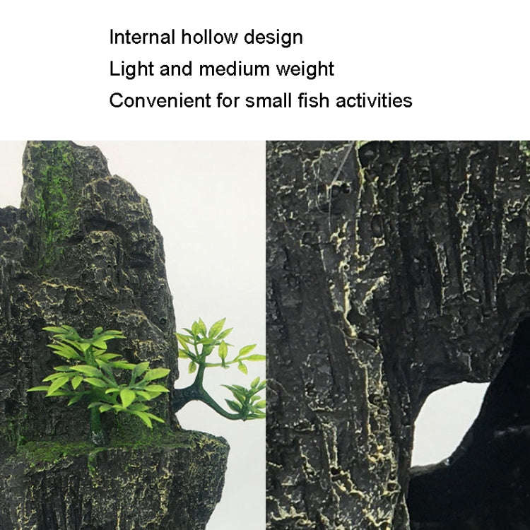 Stone Fish Tank Landscape Simulation Resin Aquarium Decorative Ornament, Style: Big Rockery