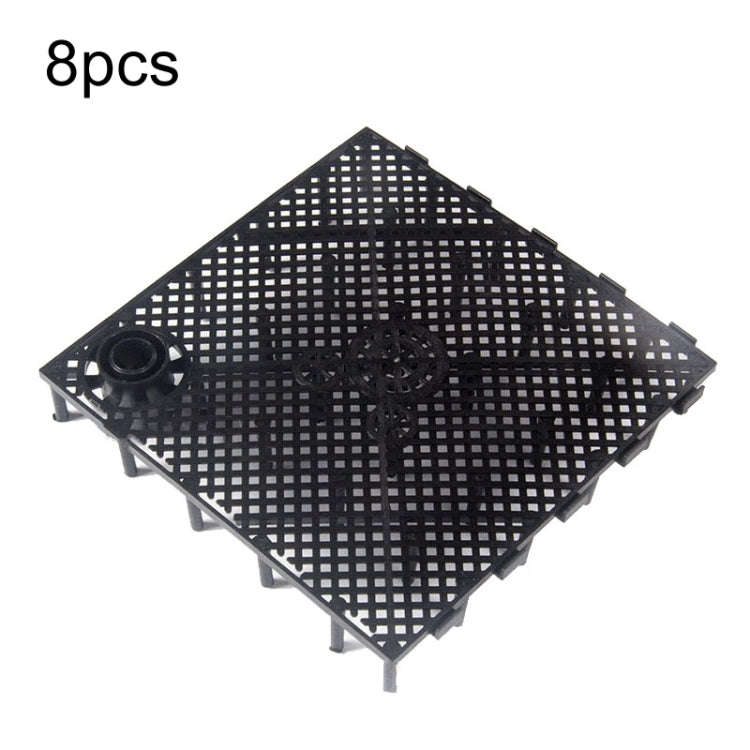 8pcs Fish Tank Bottom Filter Board Sand Mat(Black Socket)