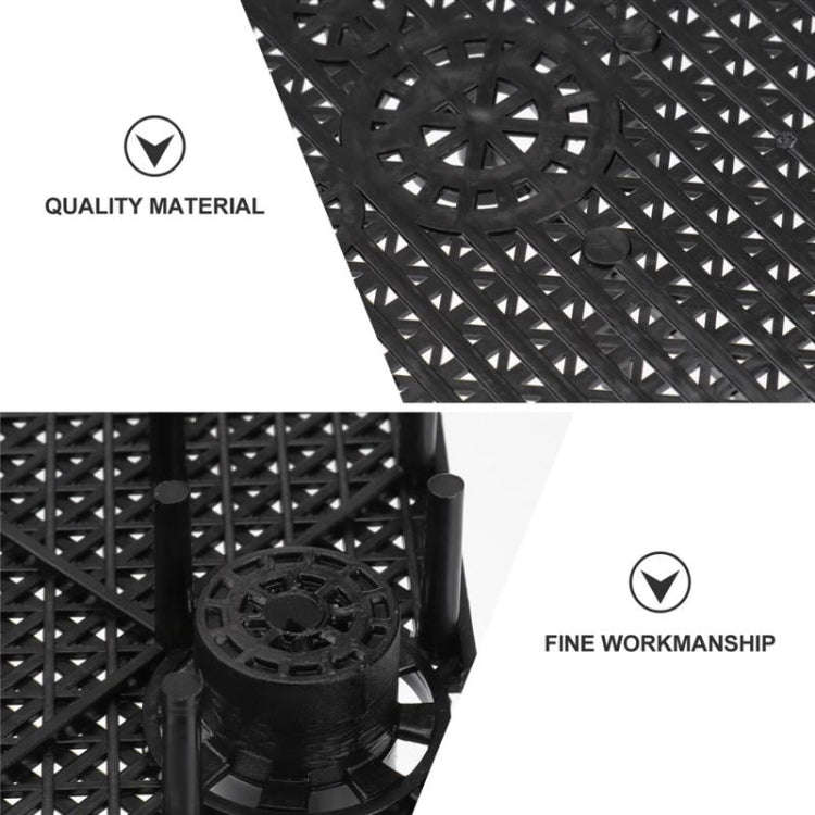 8pcs Fish Tank Bottom Filter Board Sand Mat(Black Socket)