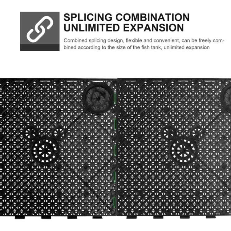 8pcs Fish Tank Bottom Filter Board Sand Mat(Black Socket)