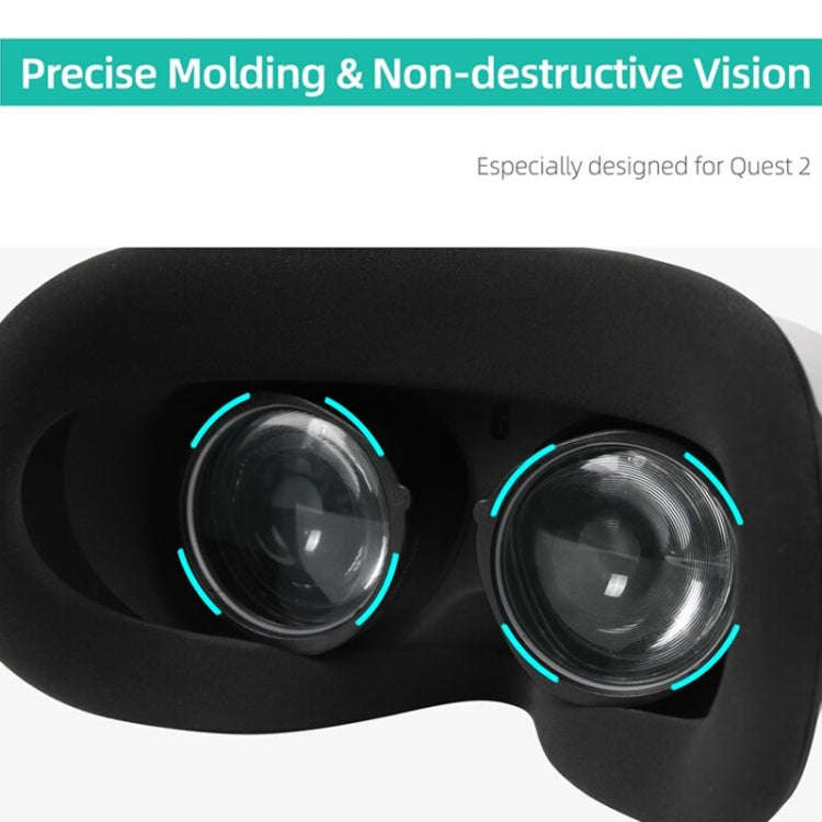 For Quest 2 Hifylux Q2-QF11 1pair Myopia Lens Frame Aspheric Resin VR Glasses Accessories(600 Deg...