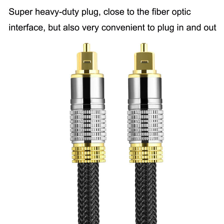 CO-TOS101 5m Optical Fiber Audio Cable Speaker Power Amplifier Digital Audiophile Square To Squar...