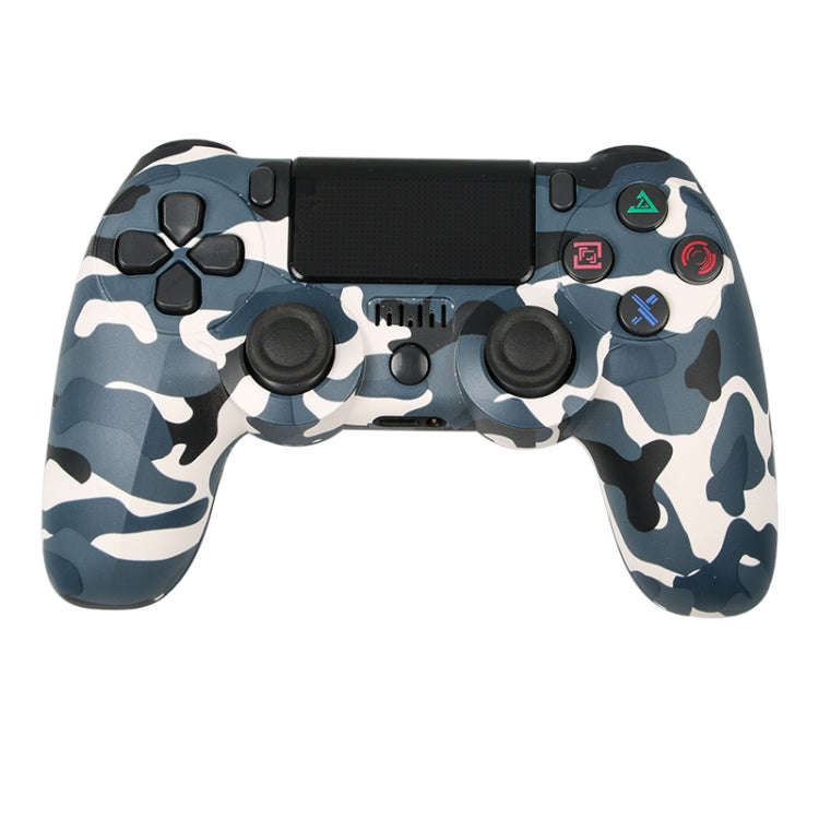 For PS4 Wireless Bluetooth Game Controller With Light Strip Dual Vibration Game Handle(Camouflage...