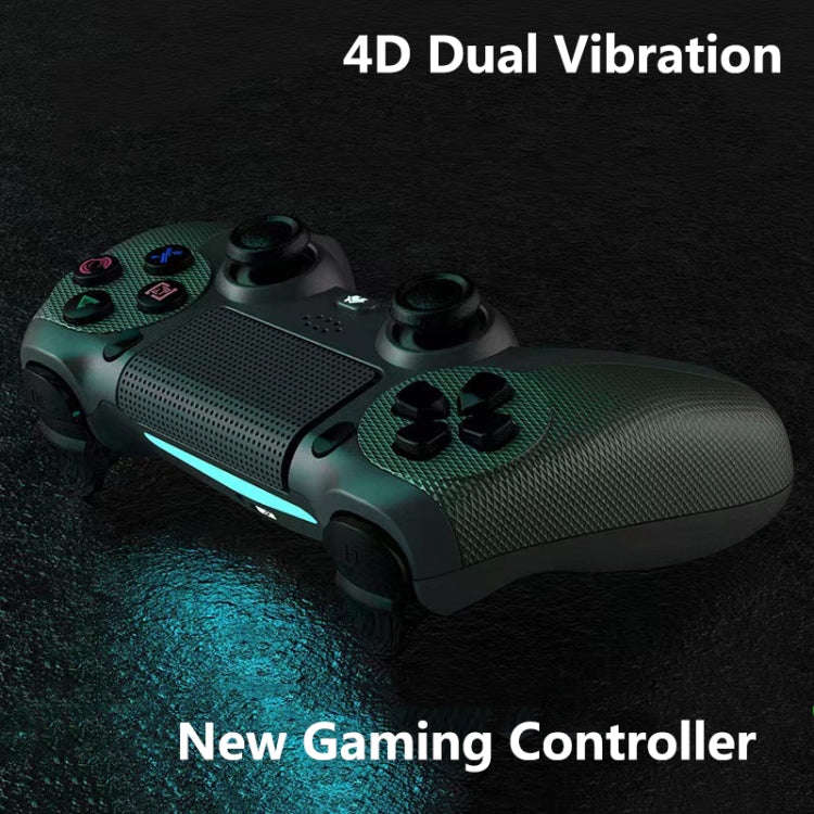 KM048 For PS4 Bluetooth Wireless Gamepad Controller 4.0 With Light Bar(Elegant Silver)