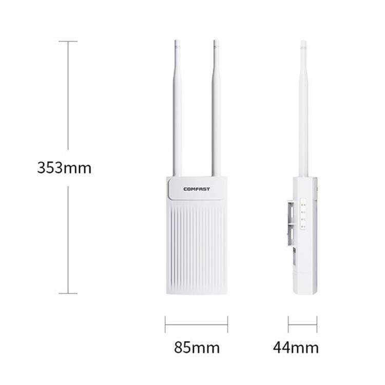 COMFAST CF-EW61 Outdoor Wireless AP 300Mbps 2.4GHz WiFi Access Point With Dual 5dBi External Ante...