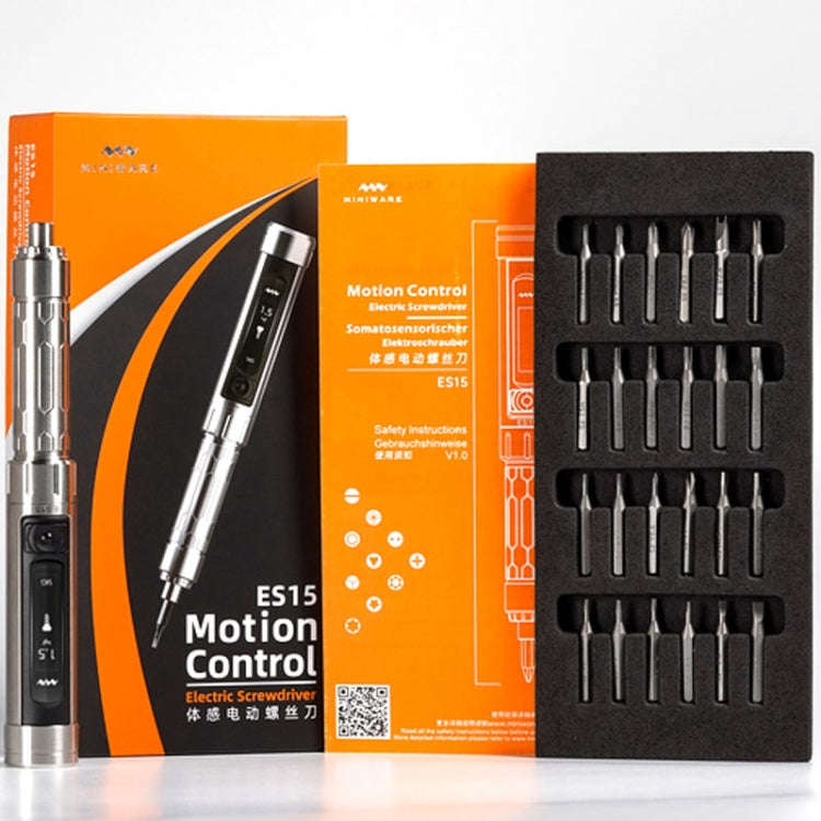 MINIWARE ES15 Electric Screwdriver Repair Tool Dismantling Screw Batch