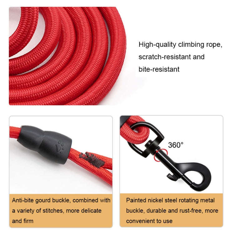 Sh36 Rock Climbing Rope Pet Leash Bold and Long Dog Training Tracking Rope, Size: 5m(13mm Black)