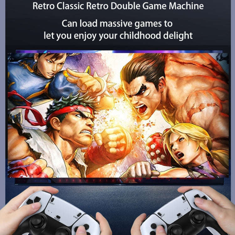 M8 Pro Y3Lite U8 Plus For PS1 2.4G Wireless HDMI HD 4K Dual Game Console 128G 20000+ Games