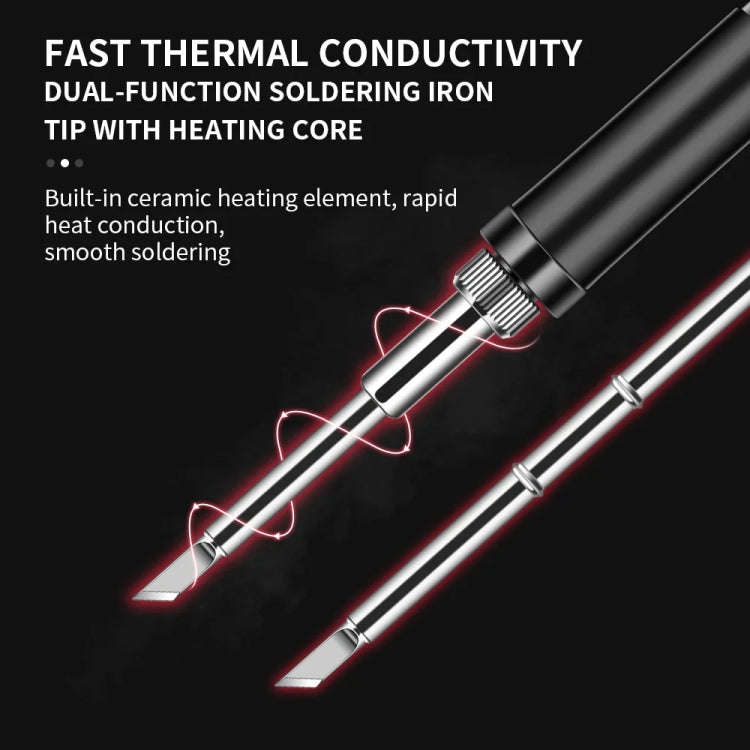 T12-I PTS100 Intelligent Portable Digital Display Small Constant Temperature Repair Soldering Iro...
