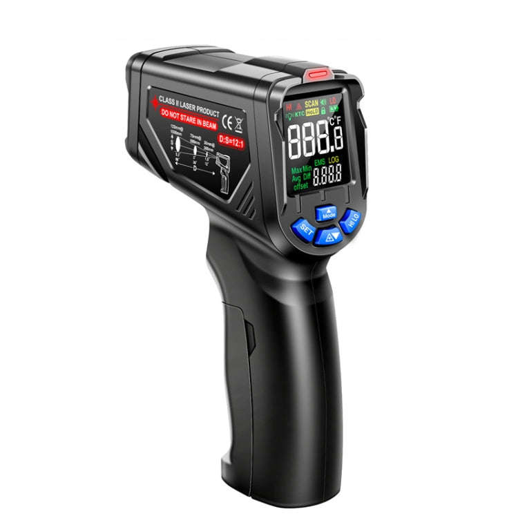 ANENG TH06 Oil Temperature High Precision Thermometer Laser Baking Infrared Water Thermometer(Black)