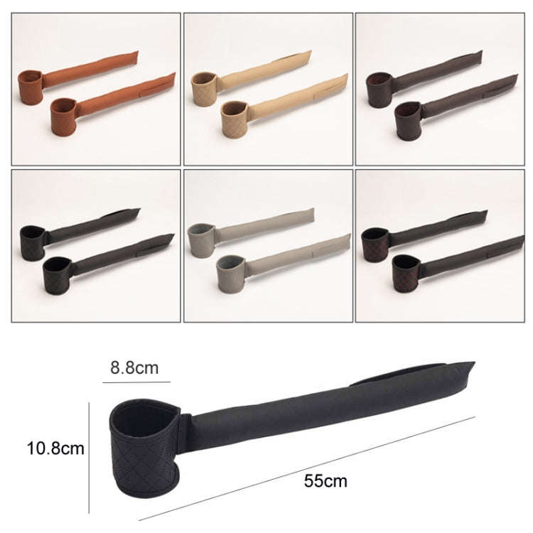 Car Seat Gap Leak-Proof Plugs Debris Storage Bag, Color: Dark Brown Principal Driver
