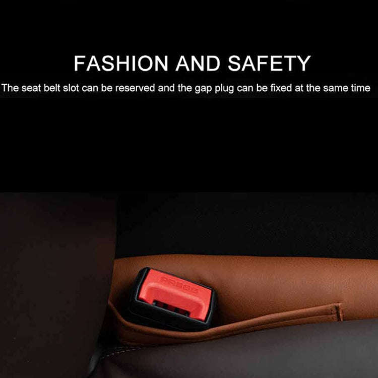 Car Seat Gap Leak-Proof Plugs Debris Storage Bag, Color: Dark Brown Principal Driver