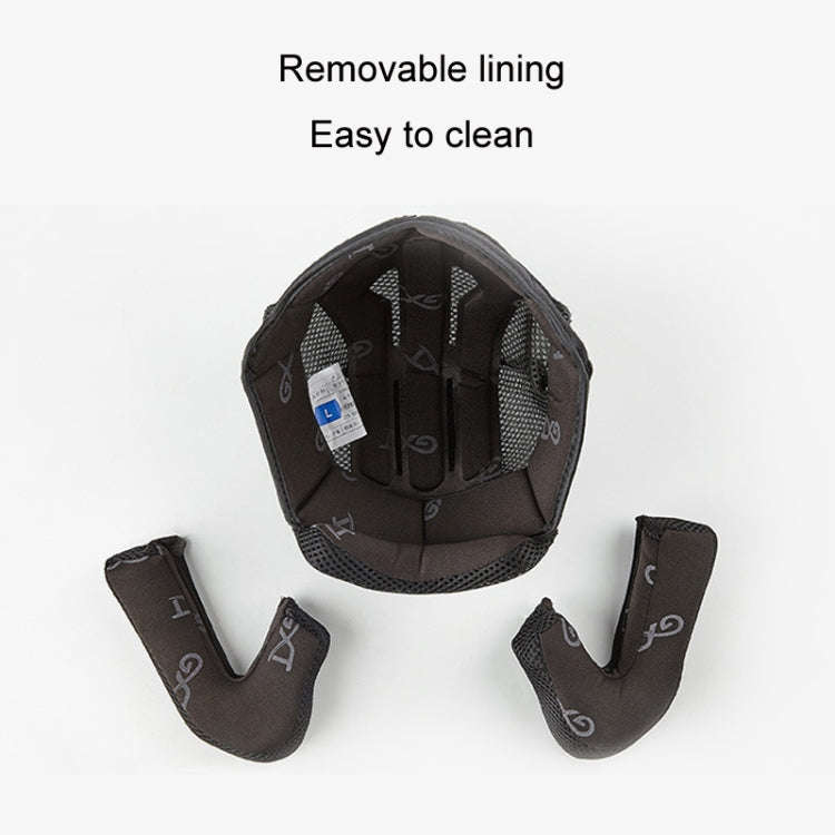 GXT Electric Vehicle Four Seasons Sun Protection & Windshield Double Lens Helmet, Size: M(Light P...