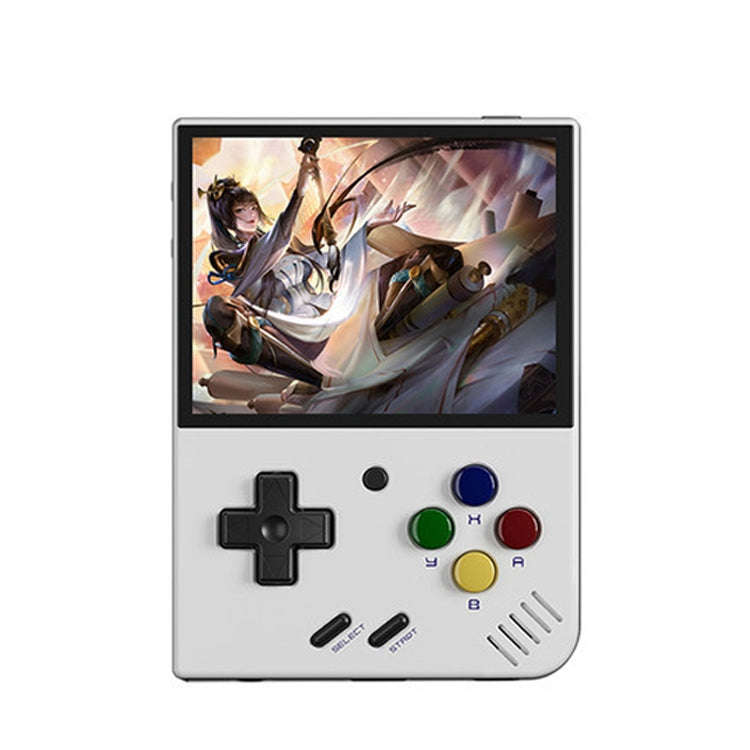 Miyoo Mini Plus 3.5 Inch IPS Screen Retro Handheld Game Console 64GB 15K Games(White)