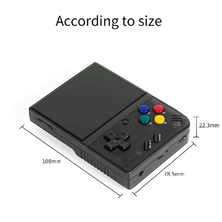 Miyoo Mini Plus 3.5 Inch IPS Screen Retro Handheld Game Console 64GB 15K Games(White)