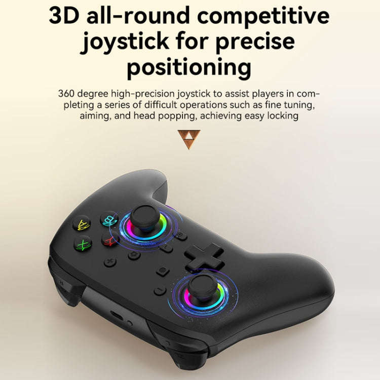 Wireless Bluetooth Somatosensory Vibration Gamepad for Nintendo Switch/Switch PRO, Color: White G...