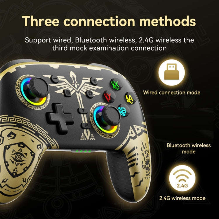 Wireless Bluetooth Somatosensory Vibration Gamepad for Nintendo Switch/Switch PRO, Color: White G...