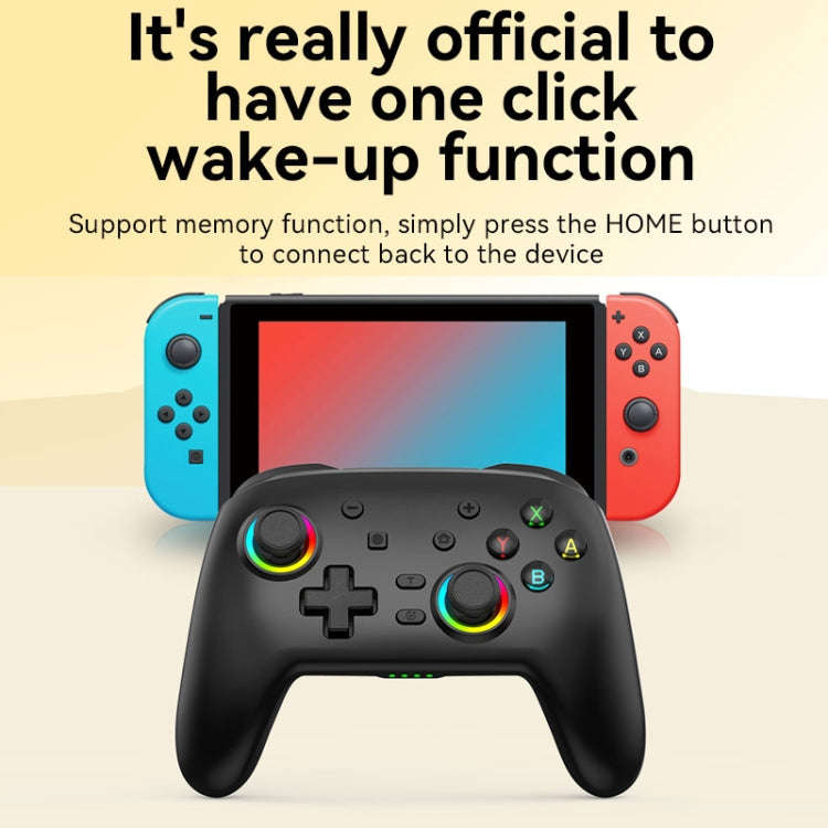 Wireless Bluetooth Somatosensory Vibration Gamepad for Nintendo Switch/Switch PRO, Color: White G...