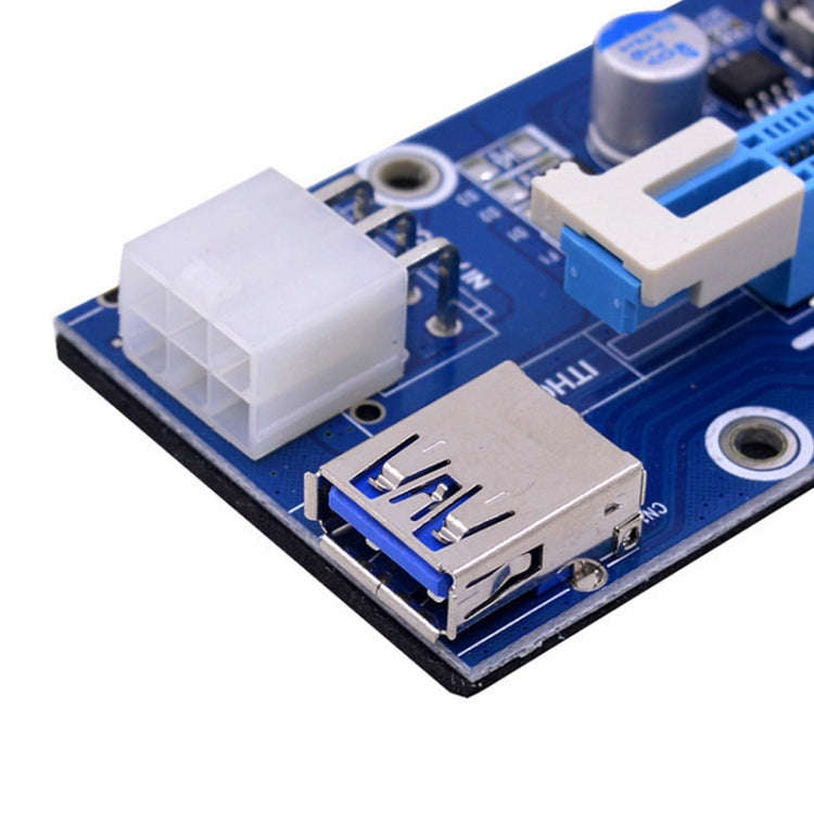 PCE164P-N03 VER006C Mini PCI-E 1X To 16X Riser For Laptop External Image Card, Spec: Blackboard 6pin