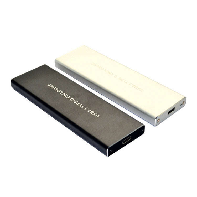 USB3.2 To M.2 NVME Hard Disk Box NGFF PCIE Protocol To TYPE-C, Color: Black