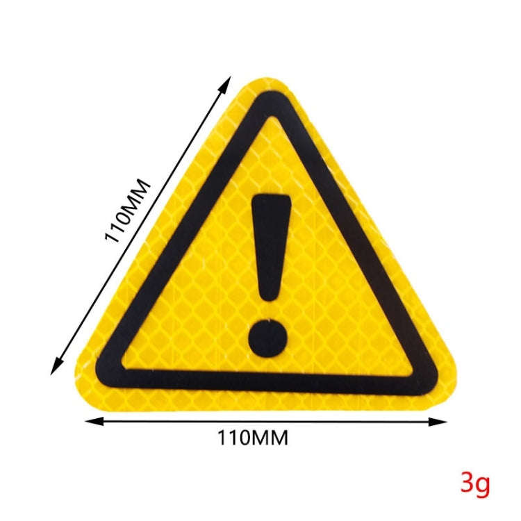 Car Tail Triangle Reflective Stickers Safety Warning Danger Signs Car Stickers(Orange)