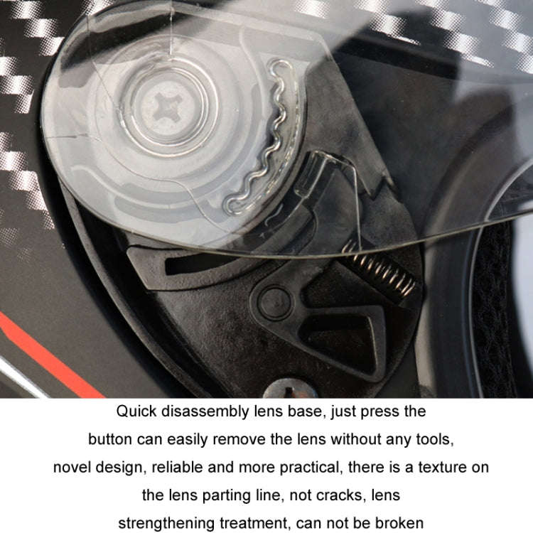 KUQIBAO Motorcycle Bluetooth Headset Double Lens Helmet With Braid, Size: XXL(Bright Black Phanto...