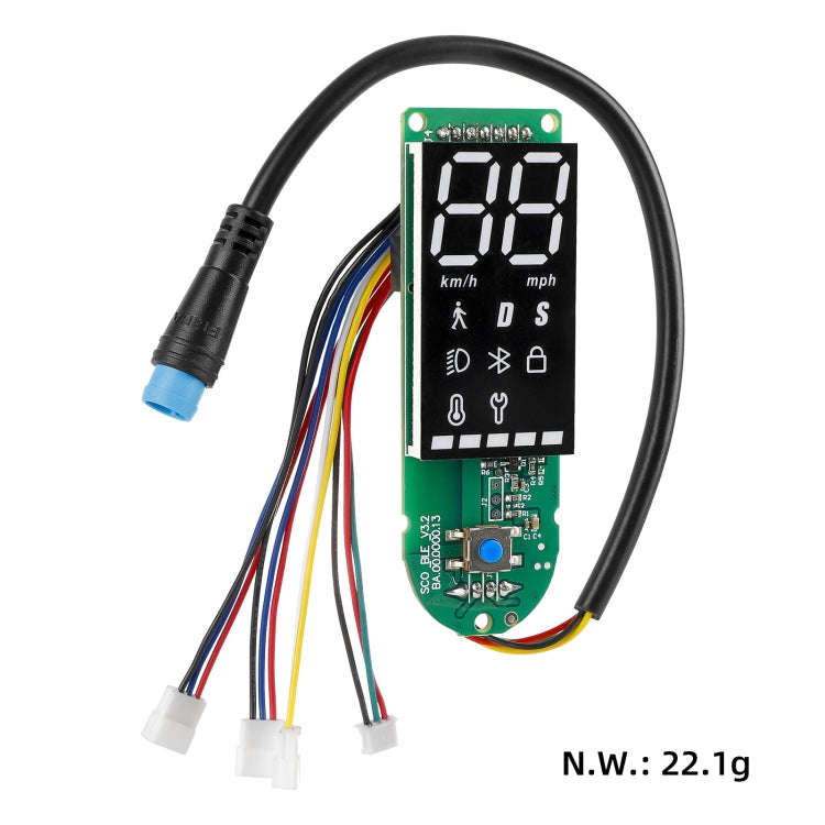 For Xiaomi Electric Scooter Pro/Pro 2/1S Four-Wire Double Brake Bluetooth Board Set, Spec: With S...