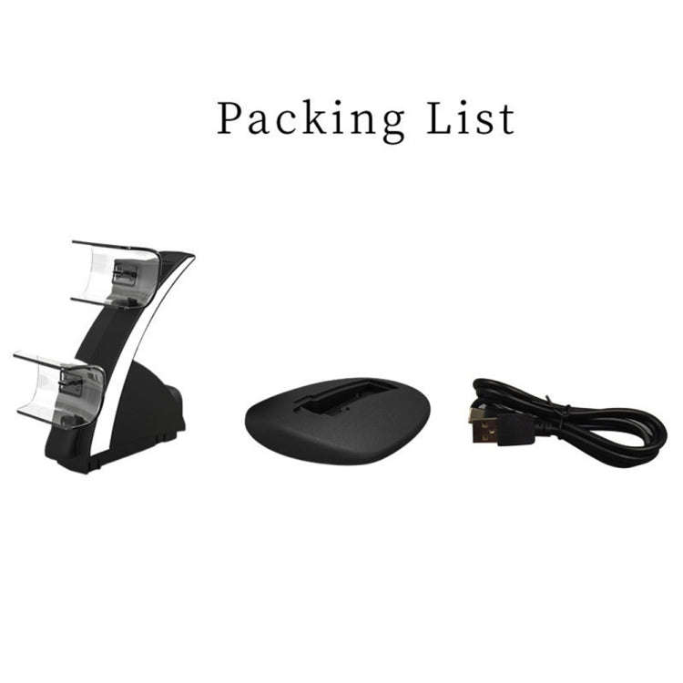 iplay HBP-253 For PS5 Game Wireless Handle Double Charging Base Placement Bracket(White)
