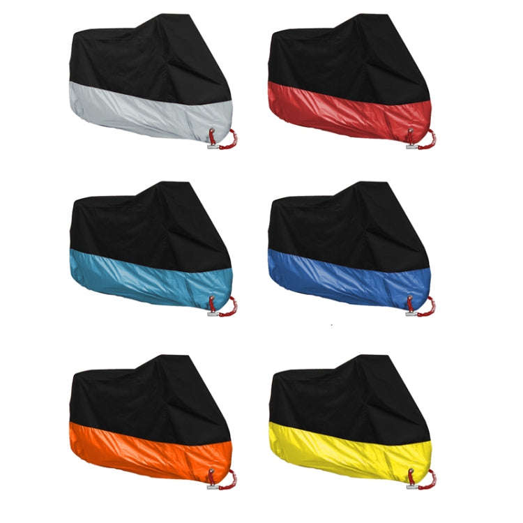 190T Motorcycle Rain Covers Dustproof Rain UV Resistant Dust Prevention Covers, Size: M(Black)