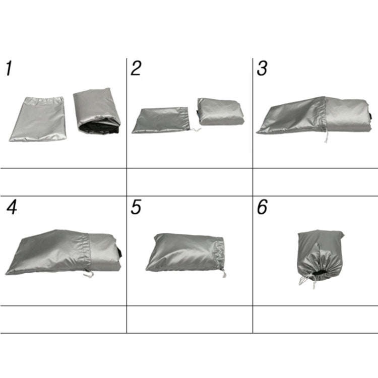 190T Motorcycle Rain Covers Dustproof Rain UV Resistant Dust Prevention Covers, Size: XXXXL(Black...