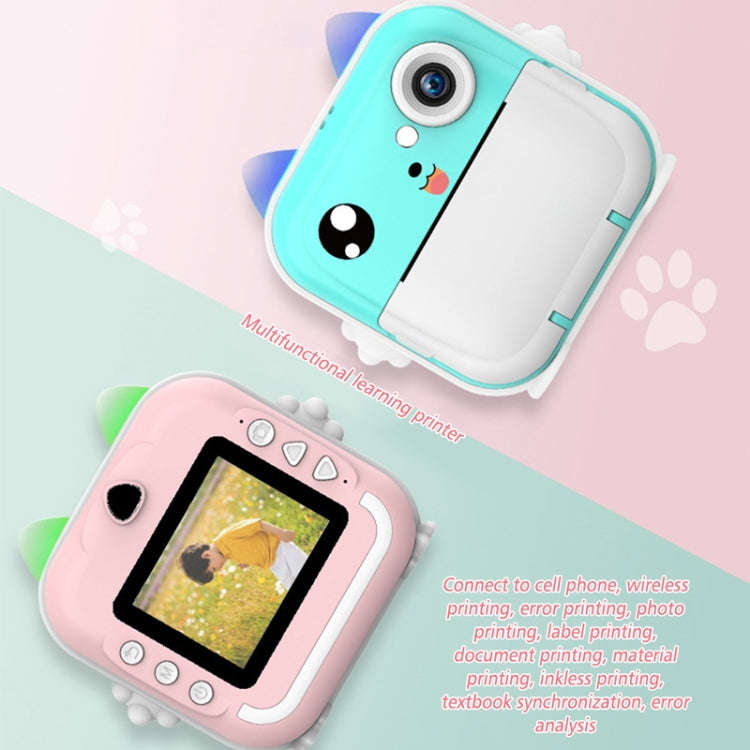 Children Instant Camera Mini Thermal HD Printer Video Photo Digital Camera, Spec: 32G  Pink