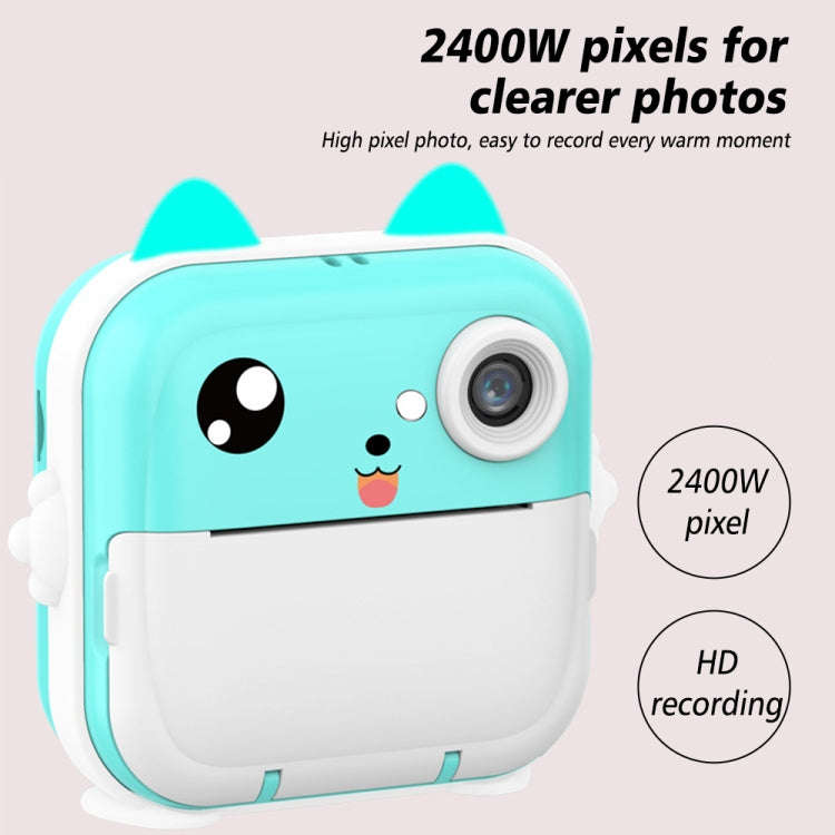 Children Instant Camera Mini Thermal HD Printer Video Photo Digital Camera, Spec: 32G  Pink