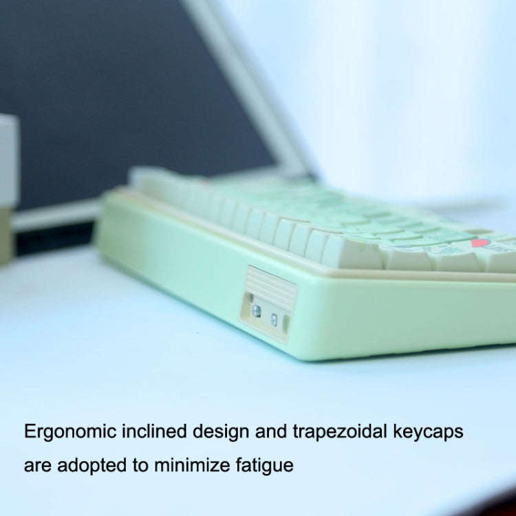 Bluetooth Wireless 3-mode RGB Backlit Gaming Mechanical Keyboard Aluminum Alloy Kit + Keycap(Ligh...