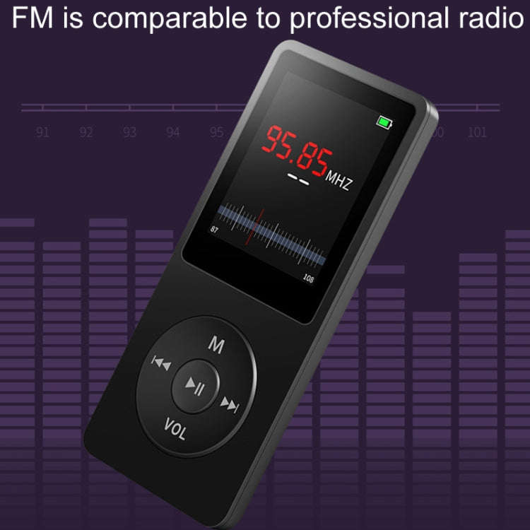 Bluetooth MP3/MP4 Student Walkman Music Player E-Book Playback With 16GB Memory Card