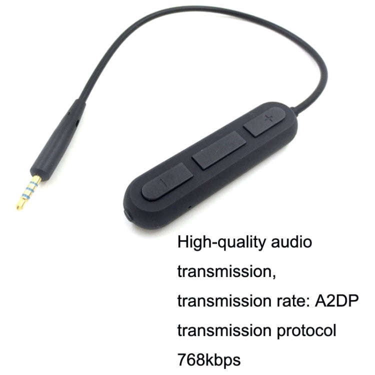 For BOSE QC25 / OE2 / QC35 / AKG / Y50 / Y40 Headphones Bluetooth Cable(Black)