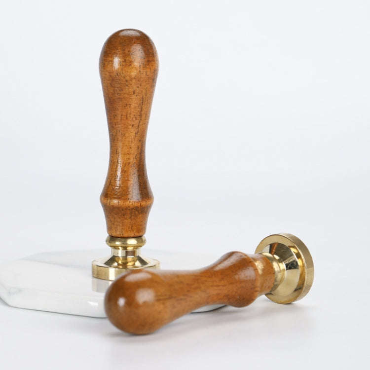 Christmas Series Fire Lacquer Seal Wood Grain Handle+Brass Seal Head(SD-32)