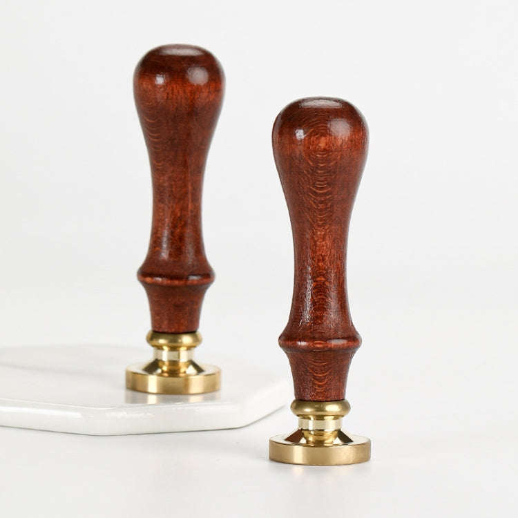 English Letters Series Fire Lacquer Seal Toxca Handle+Brass Seal Head(YW-04 Good Luck)