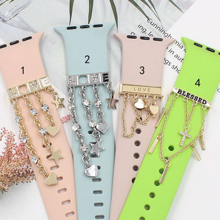 Watch Silicone Watch Band Decoration Ring Diamond Series Decoration Buckle(3)