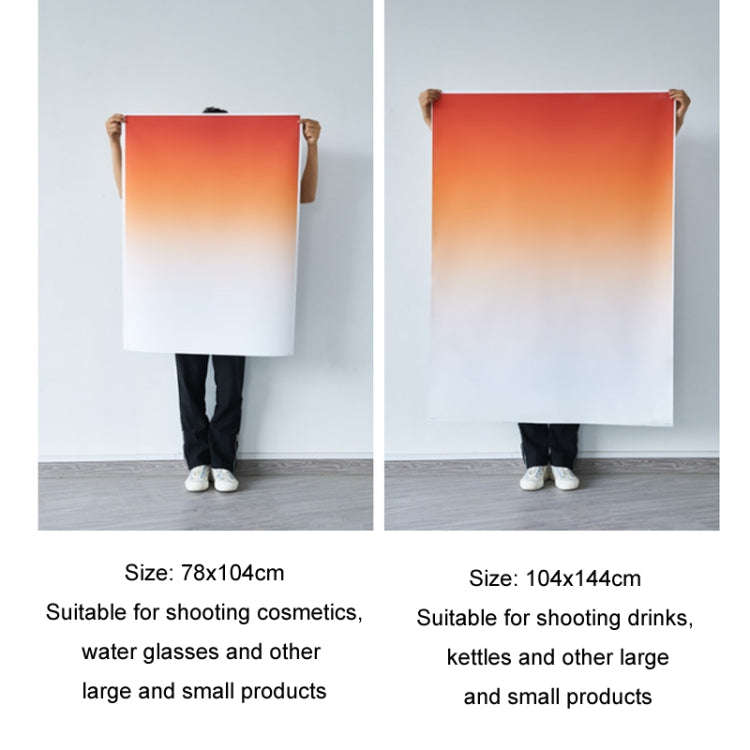 78x106cm Gradient Background Paper Photography Portrait Photo Props(Sunset)