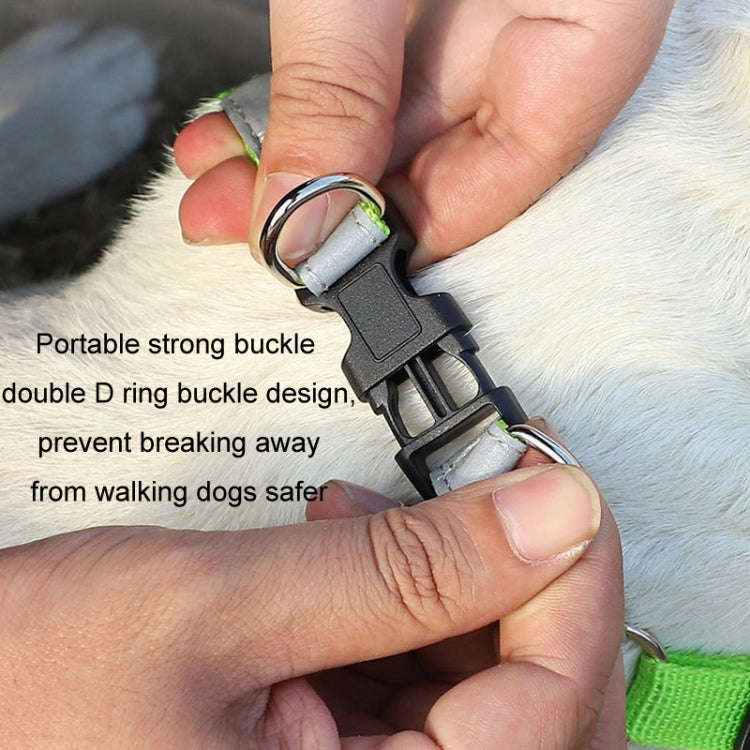 Pet Dog Harness Reflective Anti-break-off Vest-style Leash, Color: Mesh Black(XL)